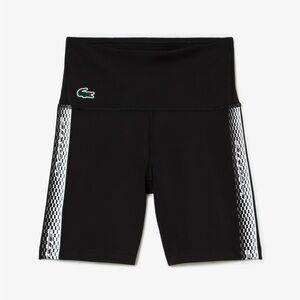 Lacoste Women's SPORT Cycle Shorts Size XS Black NWT